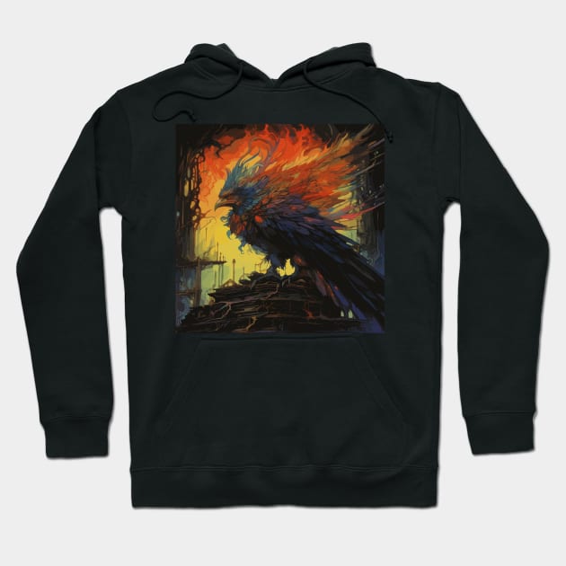 Phoenix Hoodie by Ray Crimson